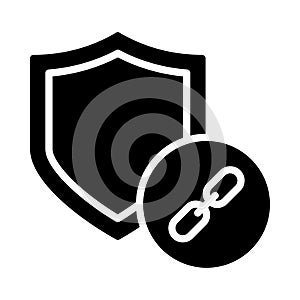 URL glyph flat vector icon