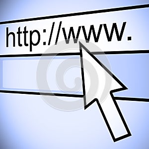 URL of web browser
