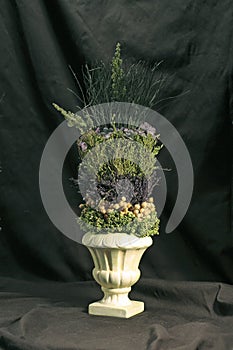 Urn with Floral Arrangement