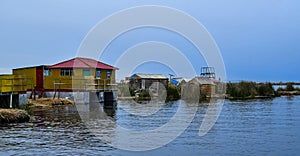 Uros floating islands-Titicaca Lake -totora-Puno-Peru - 552