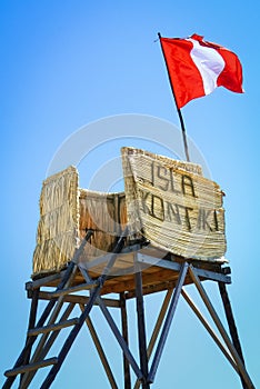 Uros island Isla Kontiki watchtower