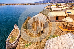 Uros Islands and Boat