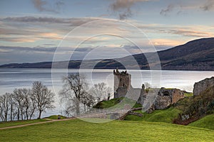 Urquhart Castle and Ness Loch photo
