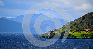 Urquhart Castle from Loch Ness photo