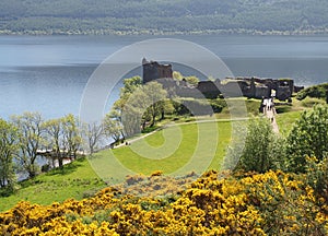 Urquhart Castle on Loch Ness, Scotland