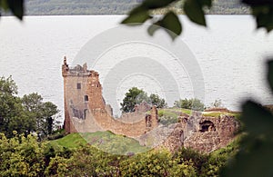 Urquhart Castle next to Loch Ness photo