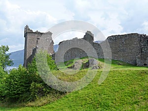 Urquhart Castle ruins in Urquhart