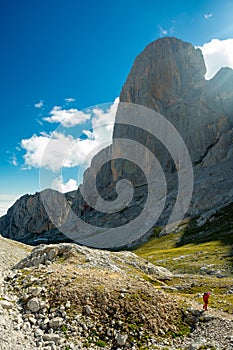 Urriellu peak Naranjo de Bulnes in Picos de Europa National Park