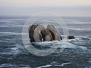 La roccia formazione naturale arco ponte atlantico 