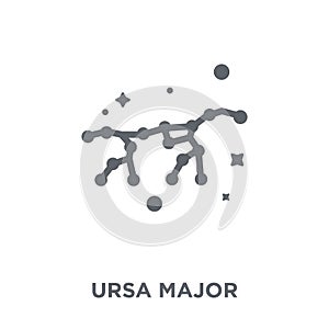 Ursa major icon from Astronomy collection.