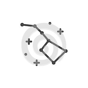 Ursa Major line outline icon