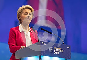 Ursula von der Leyen during EPP Congress in Zagreb