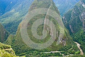 Urubamba River at Machu Picchu, Peru photo