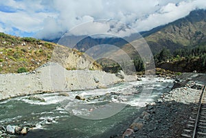 Urubamba river near Machu Picchu (Peru)