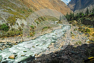 Urubamba river near Machu Picchu (Peru)