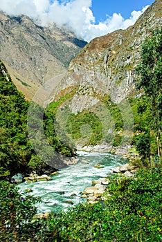 Urubamba river near Machu Picchu (Peru)