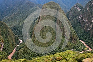 Urubamba River near Machu Picchu in Peru