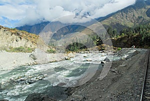 Urubamba river near Machu Picchu (Peru)