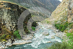 Urubamba river near Machu Picchu (Peru)