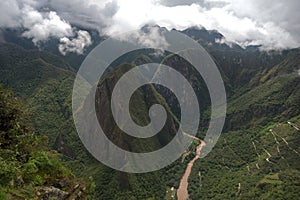 Urubamba river in Peru