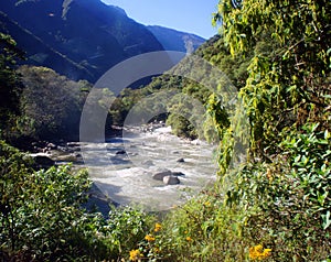 Urubamba River Rapids near Machu Picchu, Peru photo