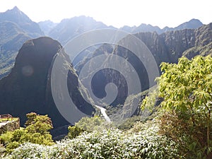 Urubanba valley and urubamba river near to Machu Picchu, Peru