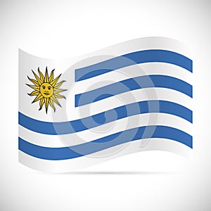 Uruguay Flag Illustration