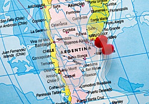 Uruguay Location on img