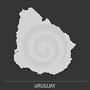 Uruguay map icon