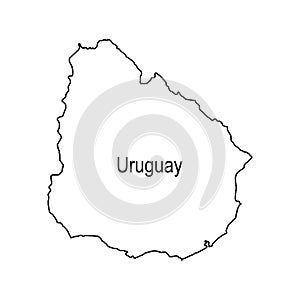 Uruguay map icon