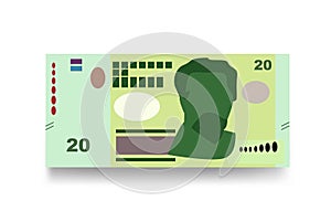 Uruguay money set bundle banknotes. Paper money 20 UYU.