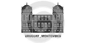 Uruguay , Montevideo travel landmark vector illustration photo
