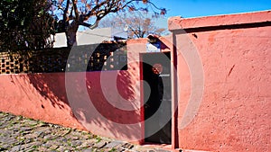 Streets of Colonia Del Sacramento in historic center Barrio Historico photo