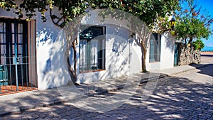 Streets of Colonia Del Sacramento in historic center Barrio Historico photo