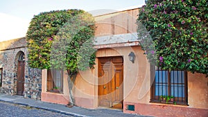 Streets of Colonia Del Sacramento in historic center Barrio Historico photo