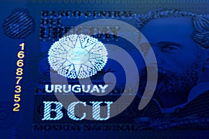 Uruguayan peso in UV rays