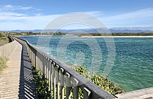 Urunga Boardwalk in New South Wales, Australia