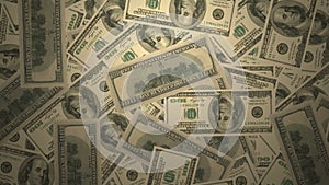 US 100 dollar bill banknote green money cash banking