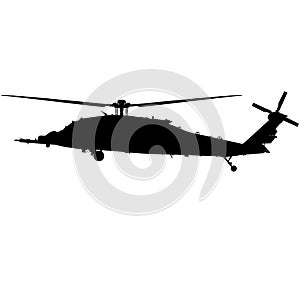 US Air Force army, navy military aircraft fight and transport helicopter flying in the air HH / UH 60G Black Hawk, Pave Hawk helic