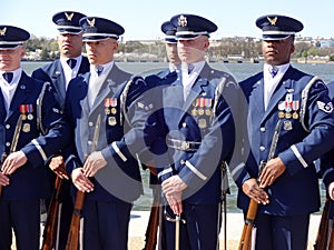 US Air Force Honor Guard Drill Team Men