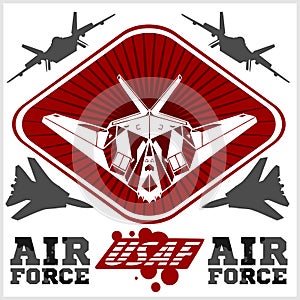 US Air Force - Military Design. vector photo