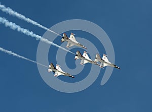 US Air Force Thunderbirds in flight