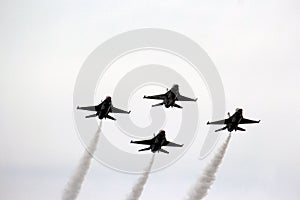 US Air Force Thunderbirds in formation