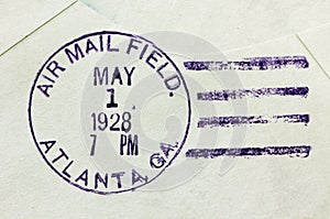 US Air Mail Postmark photo