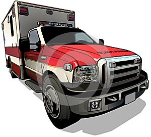US Ambulance from Front View
