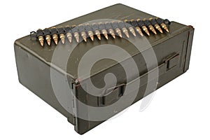 US Army Ammo Box with ammunition belt