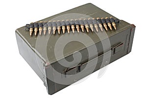 US Army Ammo Box with ammunition belt