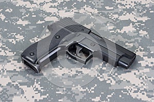 US ARMY concept with handgun