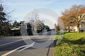 Us army convoy, 27.3.2016, Czech Republic, crossing to Poland from Old Boleslav,