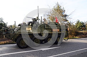 Us army convoy, 27.3.2016, Czech Republic, crossing to Poland from Old Boleslav,